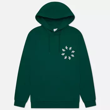Мужская толстовка adidas Originals Adicolor Spinner Hoodie, цвет зелёный, размер L