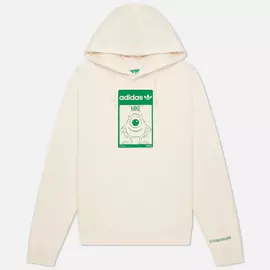 Мужская толстовка adidas Originals x Disney Mike Wazowski Hoodie, цвет бежевый, размер XS
