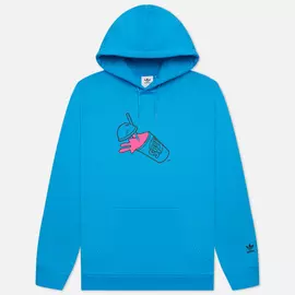 Мужская толстовка adidas Originals x The Simpsons Squishee Hoodie, цвет голубой, размер XXL