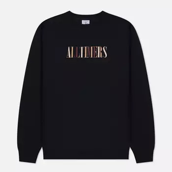 Мужская толстовка Alltimers Midtown Heavyweight Embroidered Crew Neck, цвет чёрный, размер S