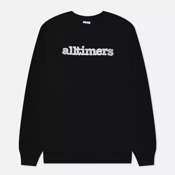 Мужская толстовка Alltimers Stamped Embroidered Heavyweight Crew Neck, цвет чёрный, размер S