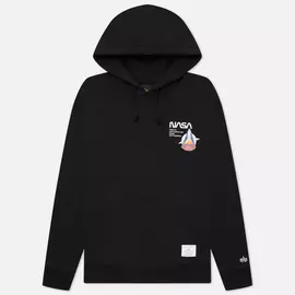 Мужская толстовка Alpha Industries NASA Columbia Hoodie, цвет чёрный, размер M