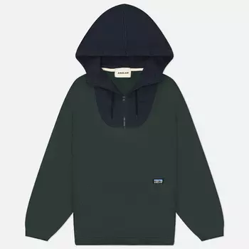Мужская толстовка Anglan Wrap Half Zip Hoodie, цвет зелёный