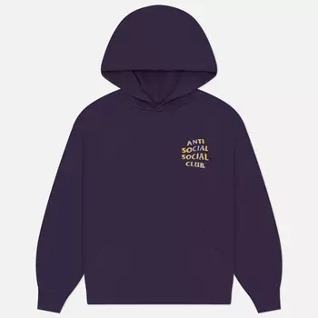 Мужская толстовка Anti Social Social Club Mind Game Weathered Hoodie, цвет фиолетовый, размер XS