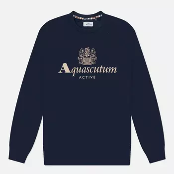 Мужская толстовка Aquascutum Active Big Logo Raglan, цвет синий, размер S