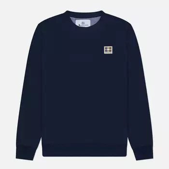 Мужская толстовка Aquascutum Active Club Check Patch Crew Neck, цвет синий, размер XXL