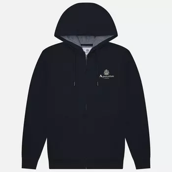 Мужская толстовка Aquascutum Active Small Logo Full Zip Hoodie, цвет синий, размер S