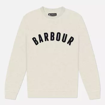 Мужская толстовка Barbour Prep Logo Crew, цвет бежевый, размер M