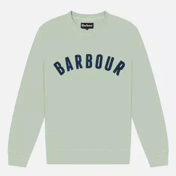 Мужская толстовка Barbour Prep Logo Crew, цвет зелёный, размер XXL