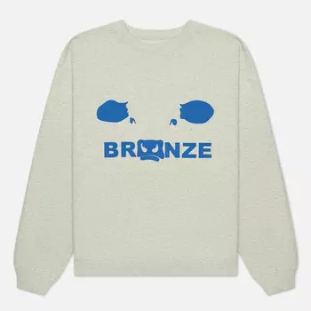 Мужская толстовка Bronze 56K Bull Crew Neck, цвет серый, размер XXL