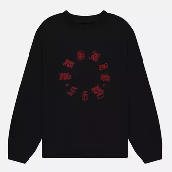Мужская толстовка Bronze 56K Old E Circle Crew Neck, цвет чёрный, размер XXL