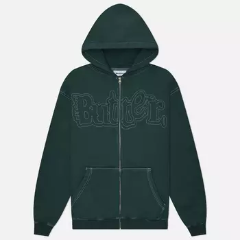 Мужская толстовка Butter Goods Breakdown Zip-Thru Hoodie, цвет зелёный, размер S