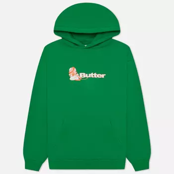 Мужская толстовка Butter Goods Crayon Logo Hoodie, цвет зелёный, размер XL