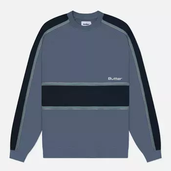 Мужская толстовка Butter Goods Division Crewneck, цвет голубой, размер L