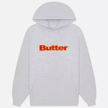 Мужская толстовка Butter Goods Felt Logo Applique Hoodie, цвет серый, размер XXL