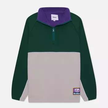 Мужская толстовка Butter Goods Forte 1/4 Zip, цвет зелёный, размер M