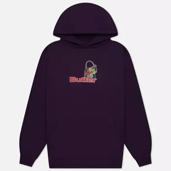 Мужская толстовка Butter Goods Headphones Logo Hoodie, цвет фиолетовый, размер S