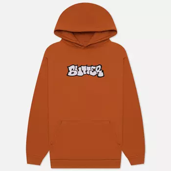 Мужская толстовка Butter Goods Perspective Applique Pullover Hoodie, цвет оранжевый, размер L