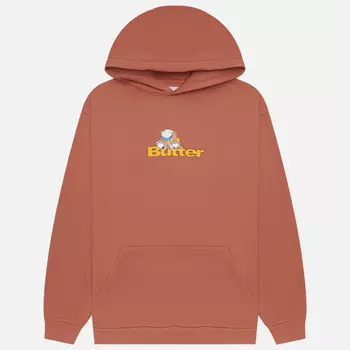 Мужская толстовка Butter Goods Teddy Logo Hoodie, цвет оранжевый, размер XL