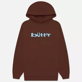 Мужская толстовка Butter Goods Warped Pullover Hoodie, цвет коричневый, размер XL