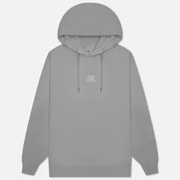 Мужская толстовка C.P. Company 30/1 Fleece Artisanal Hoodie, цвет серый, размер XXL