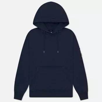 Мужская толстовка C.P. Company Brushed And Emerized Diagonal Fleece Lens Hoodie, цвет синий, размер XL