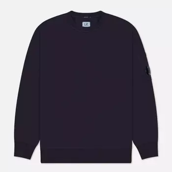 Мужская толстовка C.P. Company Brushed And Emerized Diagonal Fleece Lens Crew Neck, цвет фиолетовый, размер S