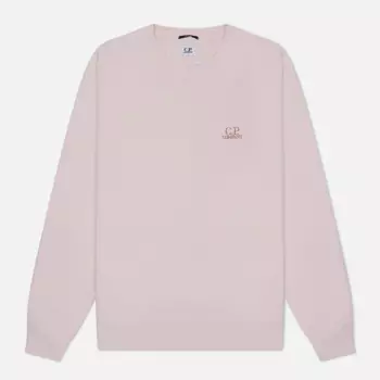 Мужская толстовка C.P. Company Cotton Diagonal Fleece Logo Resist Dyed, цвет розовый, размер XXL