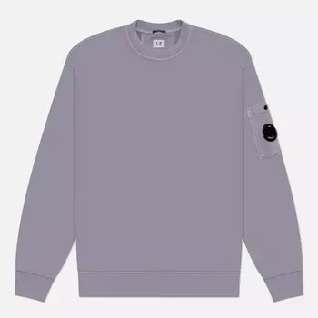 Мужская толстовка C.P. Company Cotton Diagonal Fleece Crew Neck, цвет фиолетовый, размер S
