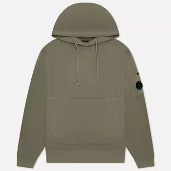 Мужская толстовка C.P. Company Cotton Fleece Hoodie Resist Dyed, цвет зелёный, размер XL