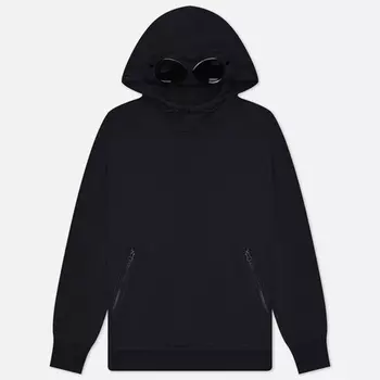 Мужская толстовка C.P. Company Diagonal Raised Fleece Hoodie Goggle, цвет синий, размер XL