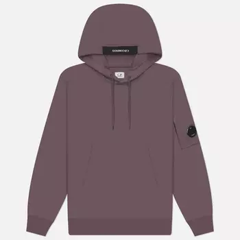 Мужская толстовка C.P. Company Diagonal Raised Fleece Lens Adjustable Hoodie, цвет фиолетовый, размер L