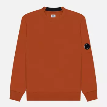 Мужская толстовка C.P. Company Diagonal Raised Crew Neck, цвет оранжевый, размер XXL