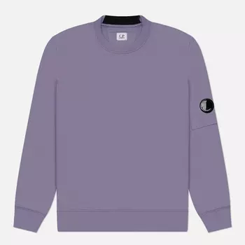 Мужская толстовка C.P. Company Diagonal Raised Fleece Lens Crew Neck, цвет фиолетовый, размер S