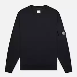 Мужская толстовка C.P. Company Diagonal Raised Fleece Crew Neck, цвет синий, размер XXL