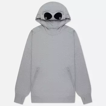 Мужская толстовка C.P. Company Diagonal Raised Fleece Goggle Ribbed, цвет серый, размер XXXL