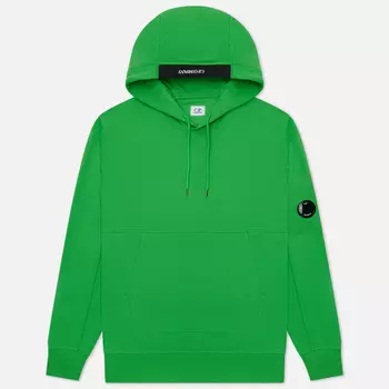 Мужская толстовка C.P. Company Diagonal Raised Fleece Lens Hoodie, цвет зелёный, размер XXL