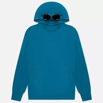 Мужская толстовка C.P. Company Goggle Hoodie Diagonal Raised Fleece, цвет голубой, размер XL