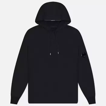 Мужская толстовка C.P. Company Light Fleece Hoodie Garment Dyed, цвет чёрный, размер L