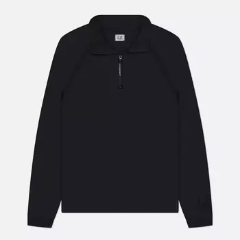 Мужская толстовка C.P. Company Light Fleece Half Zipped Regular Fit, цвет чёрный, размер S