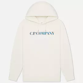 Мужская толстовка C.P. Company Reverse Graphic Hooded, цвет белый, размер XL