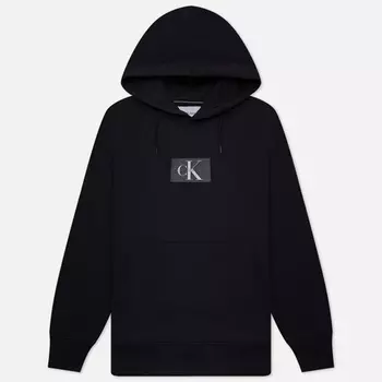Мужская толстовка Calvin Klein Jeans Oversized Patched Hoodie, цвет чёрный, размер L
