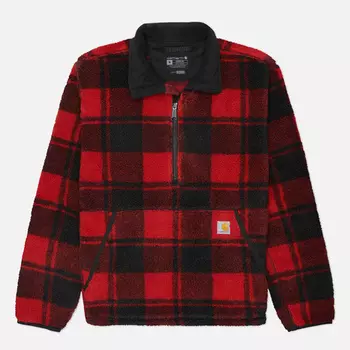 Мужская толстовка Carhartt Loose Fit Fleece Pullover, цвет красный, размер XL