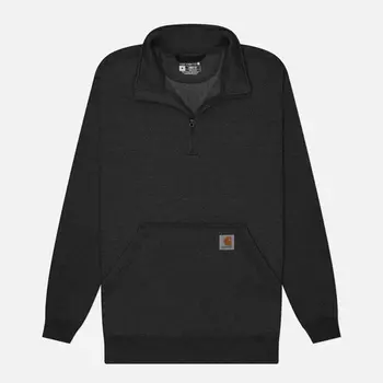 Мужская толстовка Carhartt Loose Fit Midweight Quarter-Zip Mock-Neck, цвет серый, размер XXL