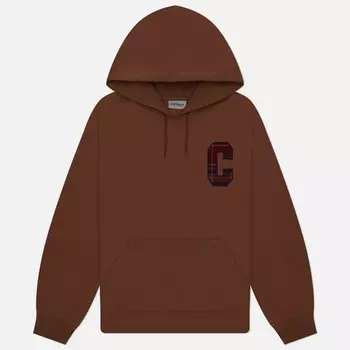 Мужская толстовка Carhartt WIP Hooded Wiles, цвет коричневый, размер XL