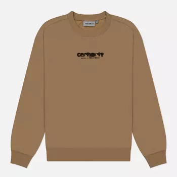 Мужская толстовка Carhartt WIP Ink Bleed, цвет бежевый, размер XL