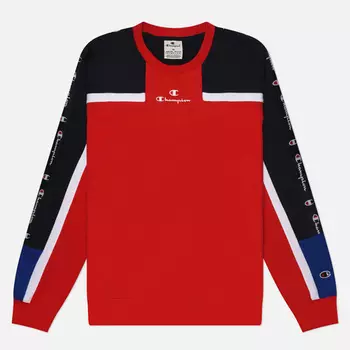 Мужская толстовка Champion Legacy Retro Sport Color Block, цвет красный, размер XXL