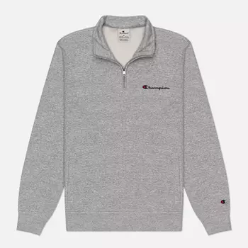 Мужская толстовка Champion Small Logo Half-Zip, цвет серый, размер XL