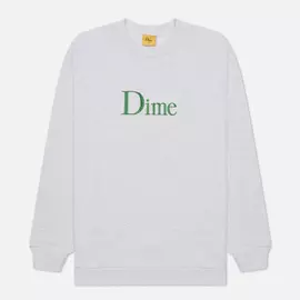 Мужская толстовка Dime Dime Classic Embroidered Crew Neck, цвет серый, размер XL