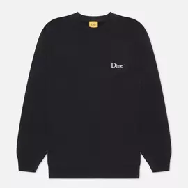 Мужская толстовка Dime Dime Classic Small Logo Crew Neck, цвет чёрный, размер L